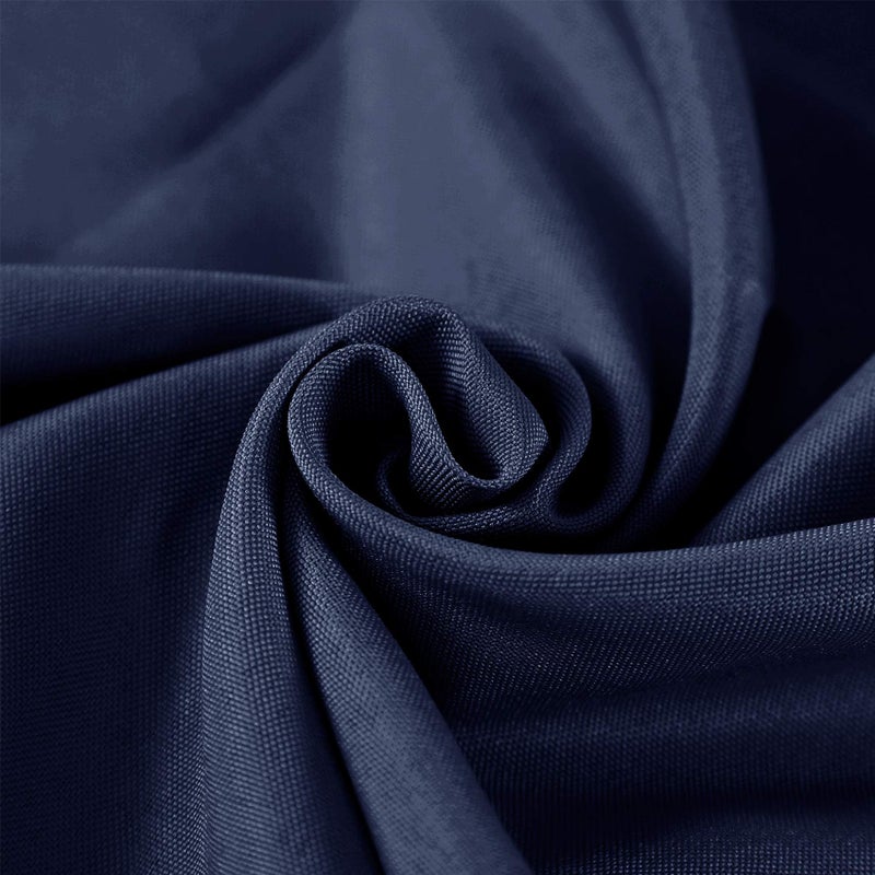Cupuamon Rectangle Tablecloth 60x102 inch Washable Polyester Fabric Table Cloth for Wedding Party Dining Banquet Decorationï¼ˆ60x102,Navyï¼‰ - Image 4